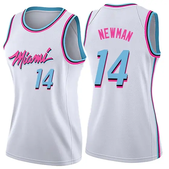 Women's Malik Newman Miami Heat Nike Swingman White Jersey - City Edition