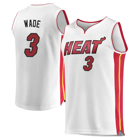Youth Miami Heat Dwyane Wade Fanatics Branded White Fast Break